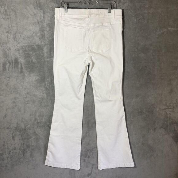 NWT Spanx Pants Women XL Flare Jeans White Stretch Pull On 20349R Slimming - Picture 4 of 12